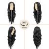 imageNAYOO Long Black Wig for Women  26 Inch Long Black Hair Wigs Natural Looking Black Long Wig Heat Resistant Black Wavy Wigs for Halloween Cosplay CostumeBlack