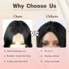 imageNAYOO Long Black Wig for Women  26 Inch Long Black Hair Wigs Natural Looking Black Long Wig Heat Resistant Black Wavy Wigs for Halloween Cosplay CostumeBlack
