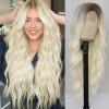 Light Blonde with Dark Roots