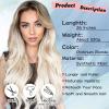 imageNAYOO Dirty Blonde Wave Wig with Bangs Heat Resistant Long Wavy Synthetic Hair for Women for Daily Use Party Halloween Dirty Blonde24InchOmbre Platinum Blonde