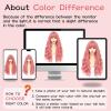 imageNAYOO Dirty Blonde Wave Wig with Bangs Heat Resistant Long Wavy Synthetic Hair for Women for Daily Use Party Halloween Dirty Blonde24InchPink