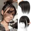 imageNAYOO Wispy Bangs Hair Clip  Ash Blonde 100 Real Human Hair Clip in Bangs for Women Fringe with Temples Hairpieces for Daily Wear Ash Blonde Wispy BangsBrown Black
