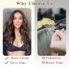 imageNAYOO Chocolate Brown Clip in Long Wavy Hair Extensions for Women 4PCS Curly Synthetic Thick Hairpieces with Fiber Double Weft Hair Full Head20 inch Chocolate Brown