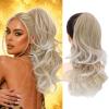 image:imageNAYOO Claw Clip Ponytail Extension Blonde 18 Long Wavy Ponytail Clip in Hair Extensions for Women Curly Natural Layered Pony Tails for Short Thin Hair Synthetic HairpieceBlondeBeige Blonde to Platinum Blonde Highlight