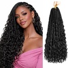 image:imageGoddess Box Braids Crochet Hair12 Inch Boho Crochet Hair for Women 8PK Pre Looped Boho Crochet Braids with Curly Ends1B30271B