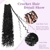 image:imageGoddess Box Braids Crochet Hair12 Inch Boho Crochet Hair for Women 8PK Pre Looped Boho Crochet Braids with Curly Ends1B30271B