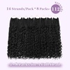 image:imageGoddess Box Braids Crochet Hair12 Inch Boho Crochet Hair for Women 8PK Pre Looped Boho Crochet Braids with Curly Ends1B30271B
