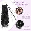 image:imageGoddess Box Braids Crochet Hair12 Inch Boho Crochet Hair for Women 8PK Pre Looped Boho Crochet Braids with Curly Ends1B30271B