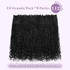 image:imageGoddess Box Braids Crochet Hair12 Inch Boho Crochet Hair for Women 8PK Pre Looped Boho Crochet Braids with Curly Ends1B30271B
