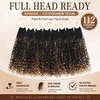 image:imageGoddess Box Braids Crochet Hair12 Inch Boho Crochet Hair for Women 8PK Pre Looped Boho Crochet Braids with Curly Ends1B30271B Honey Blonde Highlights 1BM27
