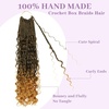 image:imageGoddess Box Braids Crochet Hair12 Inch Boho Crochet Hair for Women 8PK Pre Looped Boho Crochet Braids with Curly Ends1B30271B27