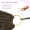 image:imageGoddess Box Braids Crochet Hair12 Inch Boho Crochet Hair for Women 8PK Pre Looped Boho Crochet Braids with Curly Ends1B30271B27
