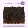 image:imageGoddess Box Braids Crochet Hair12 Inch Boho Crochet Hair for Women 8PK Pre Looped Boho Crochet Braids with Curly Ends1B30271B30