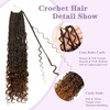 image:imageGoddess Box Braids Crochet Hair12 Inch Boho Crochet Hair for Women 8PK Pre Looped Boho Crochet Braids with Curly Ends1B30271B30