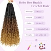 image:imageGoddess Box Braids Crochet Hair12 Inch Boho Crochet Hair for Women 8PK Pre Looped Boho Crochet Braids with Curly Ends1B30271B3027