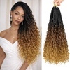 image:imageGoddess Box Braids Crochet Hair12 Inch Boho Crochet Hair for Women 8PK Pre Looped Boho Crochet Braids with Curly Ends1B30271B3027