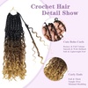 image:imageGoddess Box Braids Crochet Hair12 Inch Boho Crochet Hair for Women 8PK Pre Looped Boho Crochet Braids with Curly Ends1B30271B3027