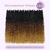 image:imageGoddess Box Braids Crochet Hair12 Inch Boho Crochet Hair for Women 8PK Pre Looped Boho Crochet Braids with Curly Ends1B30271B3027