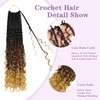 image:imageGoddess Box Braids Crochet Hair12 Inch Boho Crochet Hair for Women 8PK Pre Looped Boho Crochet Braids with Curly Ends1B30271B3027