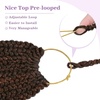image:imageGoddess Box Braids Crochet Hair12 Inch Boho Crochet Hair for Women 8PK Pre Looped Boho Crochet Braids with Curly Ends1B30271B350