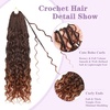 image:imageGoddess Box Braids Crochet Hair12 Inch Boho Crochet Hair for Women 8PK Pre Looped Boho Crochet Braids with Curly Ends1B30271B350