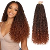 image:imageGoddess Box Braids Crochet Hair12 Inch Boho Crochet Hair for Women 8PK Pre Looped Boho Crochet Braids with Curly Ends1B30271B350