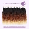 image:imageGoddess Box Braids Crochet Hair12 Inch Boho Crochet Hair for Women 8PK Pre Looped Boho Crochet Braids with Curly Ends1B30271B350613