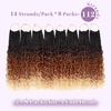 image:imageGoddess Box Braids Crochet Hair12 Inch Boho Crochet Hair for Women 8PK Pre Looped Boho Crochet Braids with Curly Ends1B30271B350613