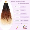 image:imageGoddess Box Braids Crochet Hair12 Inch Boho Crochet Hair for Women 8PK Pre Looped Boho Crochet Braids with Curly Ends1B30271B350613
