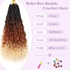 image:imageGoddess Box Braids Crochet Hair12 Inch Boho Crochet Hair for Women 8PK Pre Looped Boho Crochet Braids with Curly Ends1B30271B350613