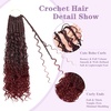 image:imageGoddess Box Braids Crochet Hair12 Inch Boho Crochet Hair for Women 8PK Pre Looped Boho Crochet Braids with Curly Ends1B30271BBUG