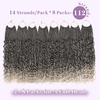 image:imageGoddess Box Braids Crochet Hair12 Inch Boho Crochet Hair for Women 8PK Pre Looped Boho Crochet Braids with Curly Ends1B30271BGray