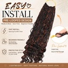image:imageGoddess Box Braids Crochet Hair12 Inch Boho Crochet Hair for Women 8PK Pre Looped Boho Crochet Braids with Curly Ends1B30271BM350