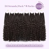 image:imageGoddess Box Braids Crochet Hair12 Inch Boho Crochet Hair for Women 8PK Pre Looped Boho Crochet Braids with Curly Ends1B30274