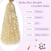 image:imageGoddess Box Braids Crochet Hair12 Inch Boho Crochet Hair for Women 8PK Pre Looped Boho Crochet Braids with Curly Ends1B3027613