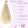 image:imageGoddess Box Braids Crochet Hair12 Inch Boho Crochet Hair for Women 8PK Pre Looped Boho Crochet Braids with Curly Ends1B3027613