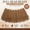 image:imageGoddess Box Braids Crochet Hair12 Inch Boho Crochet Hair for Women 8PK Pre Looped Boho Crochet Braids with Curly Ends1B3027Honey Blonde Blend