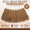 image:imageGoddess Box Braids Crochet Hair12 Inch Boho Crochet Hair for Women 8PK Pre Looped Boho Crochet Braids with Curly Ends1B3027Honey Blonde Blend
