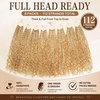 image:imageGoddess Box Braids Crochet Hair12 Inch Boho Crochet Hair for Women 8PK Pre Looped Boho Crochet Braids with Curly Ends1B3027Honey Blonde Highlights