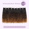 image:imageGoddess Box Braids Crochet Hair12 Inch Boho Crochet Hair for Women 8PK Pre Looped Boho Crochet Braids with Curly Ends1B3027T1B430