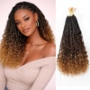 image:imageGoddess Box Braids Crochet Hair12 Inch Boho Crochet Hair for Women 8PK Pre Looped Boho Crochet Braids with Curly Ends1B3027T1B430