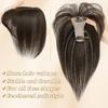 image:imageNAYOO Bangs Hair Clip Ash Blonde Fake Bangs 100 Real Human Hair Extensions Wispy Bangs for Women Fringe with Temples Hairpieces Curved Bangs for Daily Wear2 darkest brown