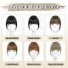 image:imageNAYOO Bangs Hair Clip Ash Blonde Fake Bangs 100 Real Human Hair Extensions Wispy Bangs for Women Fringe with Temples Hairpieces Curved Bangs for Daily WearLight Ash Blonde
