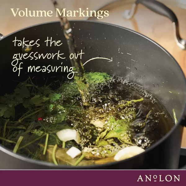 Anolon Advanced Hard-Anodized Dutch Oven Multipurpose Steamer Set, 8.5-Quart, Graphite
