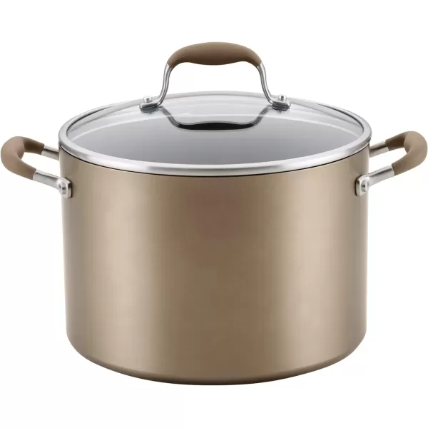 Anolon Advanced Hard-Anodized Dutch Oven Multipurpose Steamer Set, 8.5-Quart, Graphite
