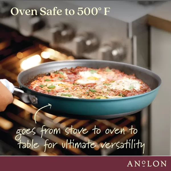 Anolon Achieve Hard Anodized Nonstick Frying Pan/Skillet, 10 Inch, Cream