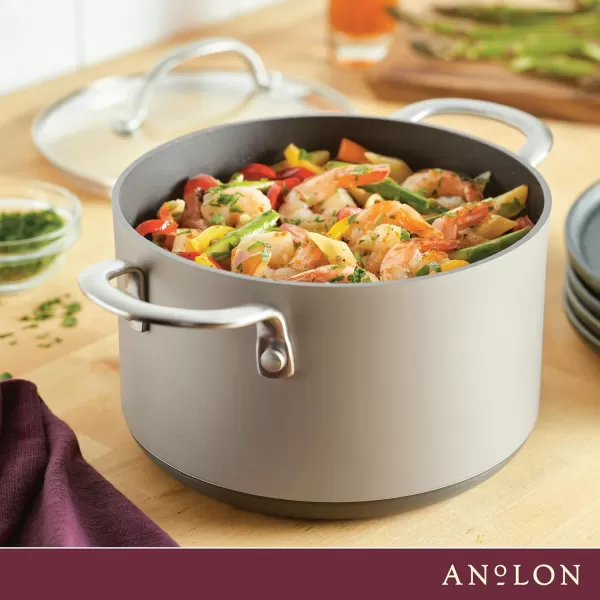 Anolon Achieve Hard Anodized Nonstick Frying Pan/Skillet, 10 Inch, Cream