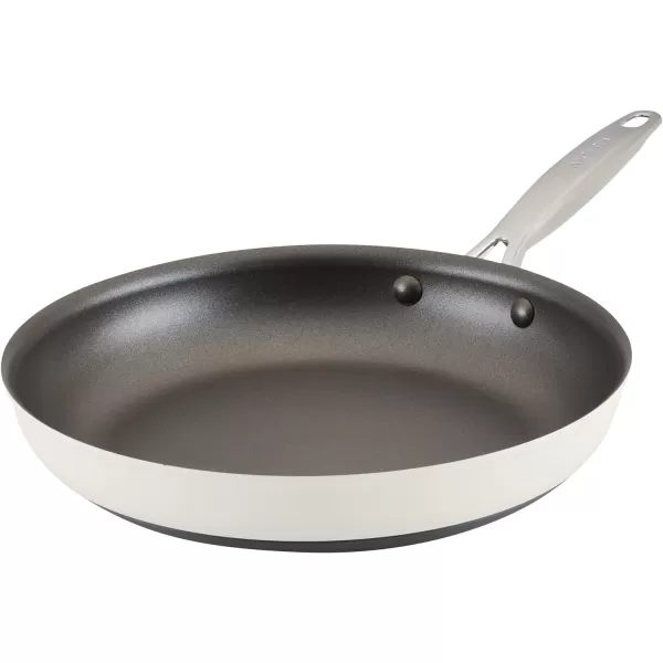 Anolon Achieve Hard Anodized Nonstick Frying Pan/Skillet, 10 Inch, Cream