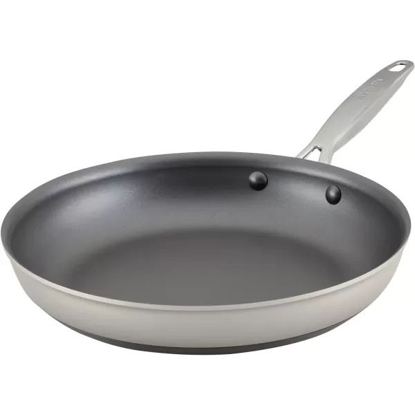 Anolon Achieve Hard Anodized Nonstick Frying Pan/Skillet, 10 Inch, Cream
