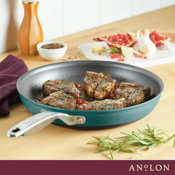 Anolon Achieve Hard Anodized Nonstick Frying Pan/Skillet, 10 Inch, Cream